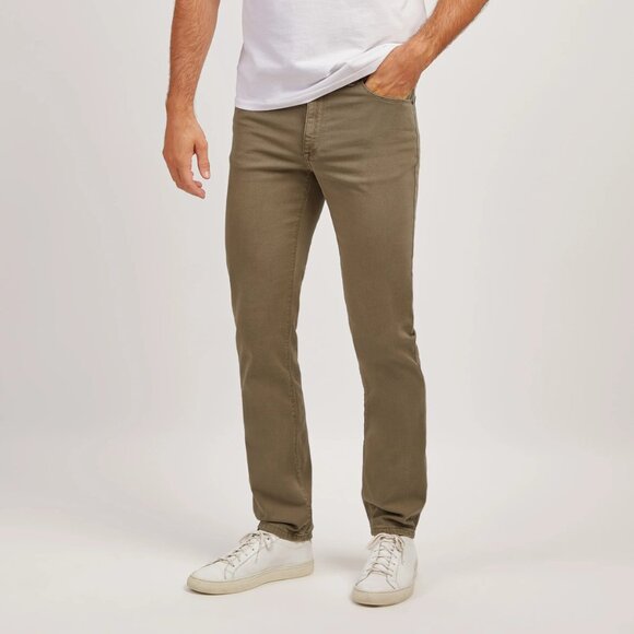 $139 NEW Mott & Bow Mercer Slim Cement Soft Twill 31x32 AG Tellis Mugsy - Picture 4 of 9